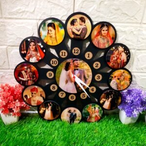 Customized 13 Picture Clock