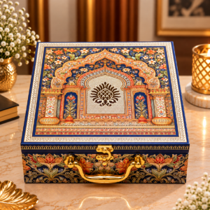 Royal Heritage 4-Jar Dry Fruit Gift Box – Premium Corporate & Diwali Gift Hamper
