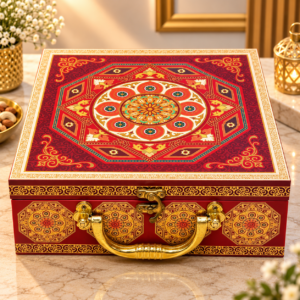 Royal Mandala 4-Jar Dry Fruit Gift Box – Premium Corporate Diwali Gift Hamper