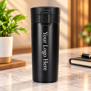 Premium Stainless Steel Vacuum Coffee Flask Mug – Custom Logo Corporate Gift