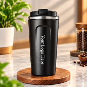 Premium Stainless Steel Hot & Cold Travel Coffee Mug – Custom Logo Corporate Gift