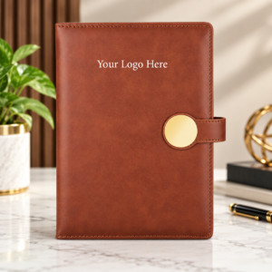 Premium Leatherette Corporate Diary with Magnetic Closure | Custom Logo Executive Notebook – 192 Pages