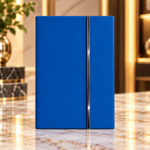Premium Blue Executive Diary with Metallic Accent Strip